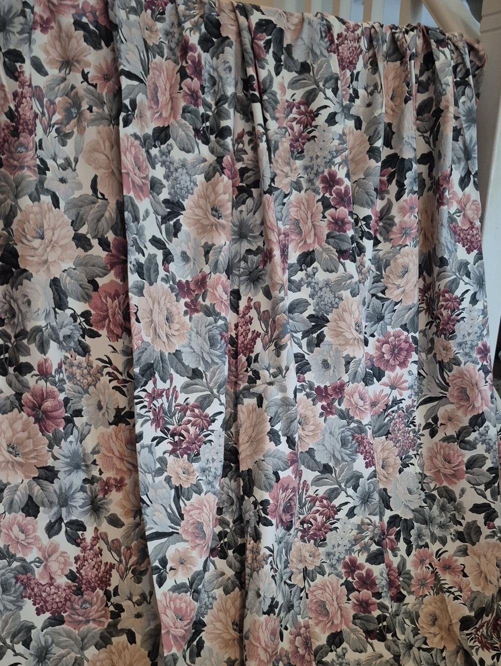 Burlington Pinch Pleated Floral Curtain Panels (2)